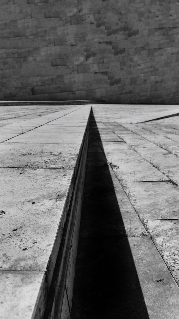 Urban architectural lines and shadows
